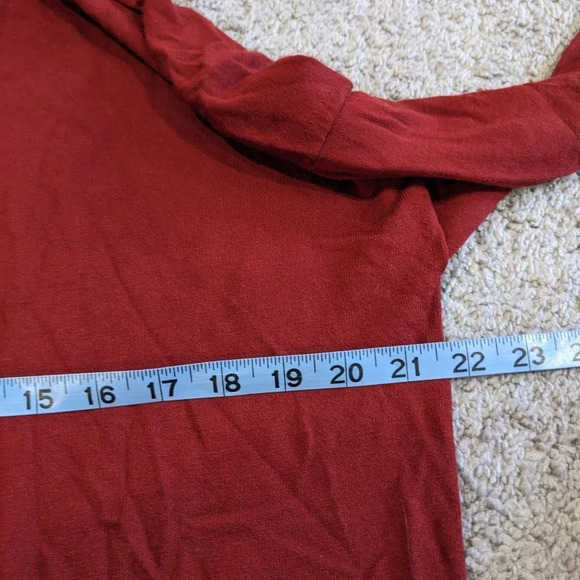 Lafayette 148 New York Diagonal Rib Sweater Red Side XL - Picture 7 of 9